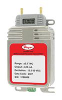 DWYER 610-05D-BDV Pressure Transmitter, 0.25% Accuracy, 0.5 Inch-H2O