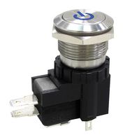 MULTICOMP PRO MPW19-A0F1L724-A3ZA Vandal Resistant Switch, 24 V LED, MP Vandal Resistant Switches Latching, 19 mm, SPDT, Latching