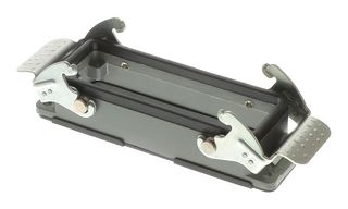 MOLEX 93601-3538 Heavy Duty Connector, Base, Bulkhead Mount, Top Entry, Aluminium Body, 2 Lever, 24B