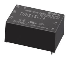 COSEL TUHS15F24 AC/DC PCB Mount Power Supply (PSU), ITE, 1 Output, 15.12 W, 24 V, 630 mA