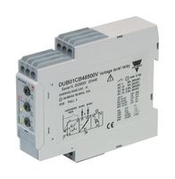 CARLO GAVAZZI DCB01DM24 Analogue Timer, DCB01 Series, Asymmetrical Recycling, 0.1 s, 100 h, 7 Ranges, 2 Changeover Relays