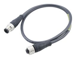 MOLEX 120007-0475 Sensor Cable, M12, Double Ended, Micro-Change Plug, Micro-Change Receptacle, 4 Positions, 3 m