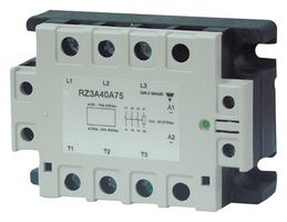 CARLO GAVAZZI RZ3A40A55 Solid State Relay, 3PST-NO, 55 A, 440 VAC, Panel Mount, Screw, Zero Crossing
