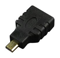 DFROBOT FIT0664 DVI to HDMI Audio / Video Adapter, Black, PVC, Micro HDMI Plug, HDMI Receptacle