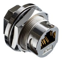 AMPHENOL LTW RCM-6APFFH-TCM7001 In-Line Adapter, Cat6a, Shld, Adapter, In-Line, RJ45, RJ45