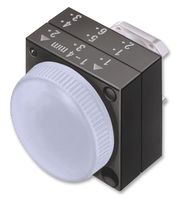 SIEMENS 3SB30016AA70 Indicator Light, Clear, 22mm, Plastic, Round, Smooth Lens