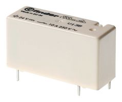 FINDER 43.41.7.012.4000 Power Relay, Miniature, SPDT, 12 VDC, 10 A, 43 Series, Through Hole, DC Sensitive