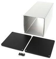 HAMMOND 1455NS2202 Metal Enclosure, w/Plastic End Panel, Small, Aluminium, 103 mm, 103 mm, 220 mm