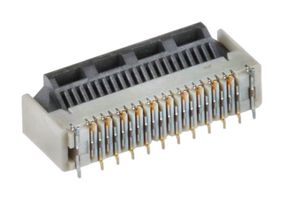 HIROSE / HRS TF38-20S-0.5SV(830) FFC / FPC Board Connector, 0.5 mm, 20 Contacts, Receptacle, TF38 Series, Surface Mount Straight