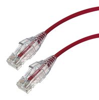 VIDEK 2994-10R Ethernet Cable, LSZH, Cat6, RJ45 Plug to RJ45 Plug, UTP (Unshielded Twisted Pair), Red, 10 m