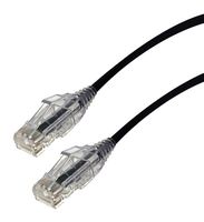 VIDEK 2994-15BK Ethernet Cable, LSZH, Cat6, RJ45 Plug to RJ45 Plug, UTP (Unshielded Twisted Pair), Black, 15 m