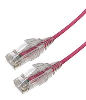 VIDEK 2994-15PK Ethernet Cable, LSZH, Cat6, RJ45 Plug to RJ45 Plug, UTP (Unshielded Twisted Pair), Pink, 15 m