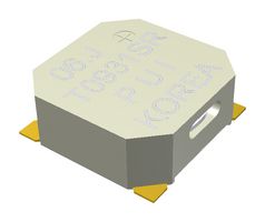 PUI AUDIO SMT-0931-S-R Transducer, Buzzer, 3.1 kHz, 80 mA, 3 V to 5 V, 95 dBA, Surface Mount
