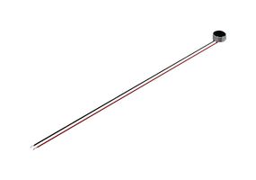 PUI AUDIO POM-2738L-LW100-R Microphone, Omnidirectional, 50 Hz to 16 kHz, 2 VDC to 10 VDC, 2.2 kohm, -38 dB, 500 µA