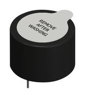 PUI AUDIO AI-2429-TWT-5V-R Transducer, Continuous, 98 dBA, 3 kHz, Through Hole, Internal