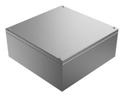ROSE 37383816 Metal Enclosure, w/Mounting Hole, Industrial, Stainless Steel, 380 mm, 380 mm, 161 mm, IP66