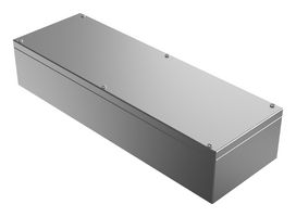 ROSE 37602012 Metal Enclosure, w/Mounting Hole, Industrial, Stainless Steel, 600 mm, 200 mm, 121 mm, IP66