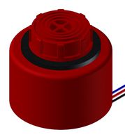 PUI AUDIO AW-10PR-NSVC Siren, Continuous/Pulse, 106 dBA, 3.1 kHz, Acrylonitrile Butadiene Styrene, Red, Panel