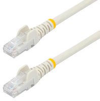 STARTECH N6PATC750CMWH Ethernet Cable, 7.5 m CAT6 Cable, White CAT6 Patch Cord, Snagless RJ45 Connector, ETL