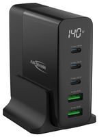 ANSMANN 1001-0149-44 Battery Charger, Desktop, EU, UK Plug, 240 VAC Supply, 2.5A, 21 VDC Out, 140 W Power
