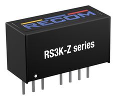 RECOM POWER RS3K-2415SZ/H3 Isolated Through Hole DC/DC Converter, ITE, Industrial & Household, SIP, 4:1, 3 W, 1 Output