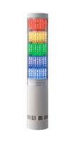 PATLITE LA6-5DTNWB-RYGBC Signal Tower, 5 Tier, Amber/Blue/Green/Red/White, 85 dB, Terminal Block, Flashing, 11 Tone, 24 VDC