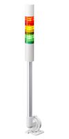 PATLITE LR4-302QJBW-RYG Signal Tower, 3 Tier, Amber, Green, Red, 85 dB, Cable, 4 Tone, 24VDC, IP65, NEMA 4X, NEMA 13
