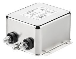 SCHAFFNER - TE CONNECTIVITY FN2010-12-07 Power Line Filter, General Purpose, 230 VAC, 12 A, Single Phase, 1 Stage, Chassis Mount