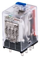 CARLO GAVAZZI RMIA4524VDC Power Relay, IP40, 4PDT, 24 VDC, 5 A, RMI Series, Panel Mount, Socket, Non Latching