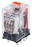 CARLO GAVAZZI RMIA45230VAC Power Relay, IP40, 4PDT, 230 VAC, 5 A, RMI Series, Panel Mount, Socket, Non Latching
