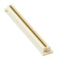 TE CONNECTIVITY 6123000-4 Mezzanine Connector, Receptacle, 0.8 mm, 2 Rows, 100 Contacts, PCB Mount, Beryllium Copper