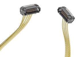 MOLEX 206138-6014 Cable Assembly, 90° NearStack 100ohm Receptacle to 90° NearStack 100ohm Receptacle, 32 Ways