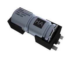 KEMET PHS225MLP3560QE4 Hybrid Aluminium Electrolytic Capacitor, Horizontal Crown SMD, 560 µF, -10%, +30%, 63 V, 6700 µohm
