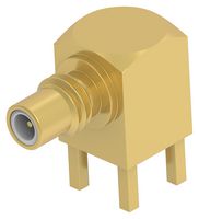 TE CONNECTIVITY 2477168-1... RF / Coaxial Connector, SMC Coaxial, Right Angle Jack, Through Hole Right Angle, 50 ohm, Brass