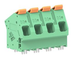 MOLEX 224933-0004 Wire-To-Board Terminal Block, 15 mm, 4 Ways, 18 AWG, 4 AWG, 5.89 mm², Push In Lock