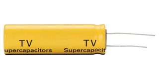 EATON ELECTRONICS TV1860-3R0107-R Supercapacitor, 100 F, 3 V, PC Pin, -10%, +30%, 7.5 mm, 1000 hours @ 65°C