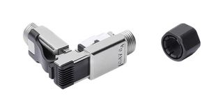 LUMBERG AUTOMATION 90000006 Modular Connector, Field Terminable, RJ45 Plug, 1 x 1 (Port), 8P8C, Cat6a, IP20, Cable Mount