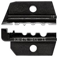 KNIPEX 97 49 10 Crimp Tool Die, 24-14AWG, 0.25-2.5mm² Non-Insulated Tubular Cable Lugs and Crimp Terminals