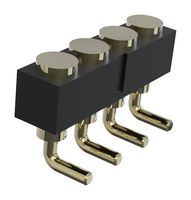 MULTICOMP PRO MP015227 Spring Loaded Connector, Pogo Pin Header, 2.54 mm, 1 Row, 4 Contacts