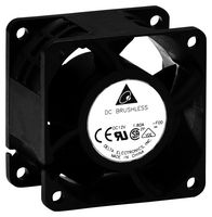 DELTA ELECTRONICS AFB0612H-AF00 DC Axial Fan, 12 V, Square, 60 mm, 25.4 mm, Ball Bearing, 23.38 CFM