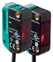 PEPPERL+FUCHS PA OBE12M-R100-S-IO-0.3M-V1 Optical Sensor, Miniature, Emitter, 12m, Through Beam, 2xPush Pull, 4 Pin M12 Connector Cable, 30V