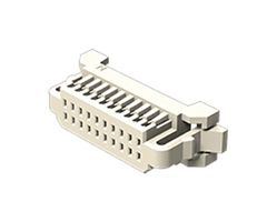 SAMTEC ISD1-19 Connector Housing, White Nylon, 2Row, MicroMate ISD1 Series, Receptacle, 38 Ways, 2.54 mm
