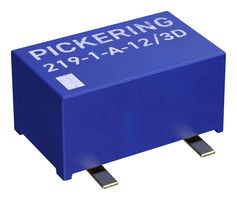 PICKERING 219-1-A-12/3D Reed Relay, SPST-NO, 12 VDC, 219 Series, Surface Mount, 400 ohm, 700 mA