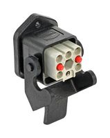 HARTING 10810070301 Heavy Duty Connector, IP54, 1 Contact fused, Han Protect Series, Cable Mount, Receptacle
