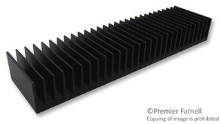 FISCHER ELEKTRONIK SK 42 50 SA Heat Sink, Standard Extruded, Black Anodized, 1.65 °C/W, 200 mm, 25 mm, 50 mm