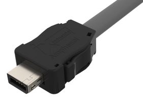 AMPHENOL COMMUNICATIONS SOLUTIONS ND9ACA2A0G Ethernet Cable, IP20, 26AWG, LSZH, Cat6a, IX Type A Plug to Free End, 1 m, 3.3 ft