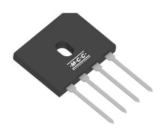 MICRO COMMERCIAL COMPONENTS (MCC) GBU8J-BP Bridge Rectifier, Single Phase, 600 V, 8 A, GBU, 4 Pins, 1.2 V