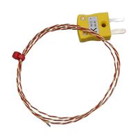 LABFACILITY Z8-K-0.3-C80-MP-A Thermocouple, K, -75 °C, 250 °C, 0.98 ft, 300 mm
