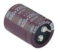 CHEMI-CON EKMQ401VSN221MP45S Electrolytic Capacitor, 220 µF, 400 V, ± 20%, Snap-In, 2000 hours @ 105°C