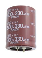 CHEMI-CON EKMS451VSN331MR40S Electrolytic Capacitor, 330 µF, 450 V, ± 20%, Snap-In, 3000 hours @ 105°C
